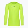 Лонгслів термічний дитячий Nike Dri-FIT Park First Layer volt/black