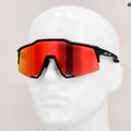 Окуляри велосипедні 100% Speedcraft soft tact black/hiper red multilayer mirror 12