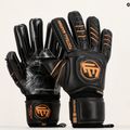 Рукавиці воротарські дитячі Football Masters Full Contact NC v4.0 чорні/золоті 6