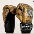 Рукавиці боксерські Top King Muay Thai Super Star Air Snake black/gold 6
