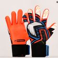 Рукавиці воротарські дитячі 4keepers Evo Lanta NC чорні/білі/блакитні/помаранчеві 10