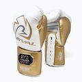 Рукавиці боксерські Rival RS100 Professional white/gold 2