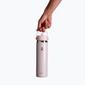 Термос пляшка Hydro Flask Wide Mouth with Flex Straw Cap 710 ml glimmer pink 3