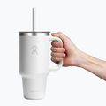 Термокружка Hydro Flask Travel Tumbler Clear Lid white 5