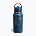 Термопляшка Hydro Flask Wide Mouth with Flex Straw Cap 946 мл western dark blue 2