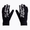 Велосипедні рукавиці 100% Hydromatic Waterproof neon black 3