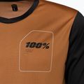 Велофутболка чоловіча  100% Ridecamp Jersey terracotta black 3