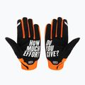 Велорукавиці чоловічі 100% Brisker fluo orange/black 2