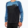 Лонгслів велосипедний чоловічий 100% R-Core black/slate blue