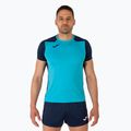 Чоловіча бігова сорочка Joma Record II фтор бірюзовий / темно-синій