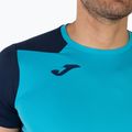 Чоловіча бігова сорочка Joma Record II фтор бірюзовий / темно-синій 5