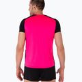 Чоловіча бігова сорочка Joma Record II фтор рожево-чорна 3