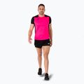 Чоловіча бігова сорочка Joma Record II фтор рожево-чорна 6