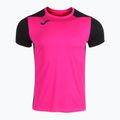 Чоловіча бігова сорочка Joma Record II фтор рожево-чорна 9