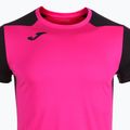 Чоловіча бігова сорочка Joma Record II фтор рожево-чорна 11