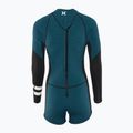 Жіночий гідрокостюм Hurley Advant Shorty Texture 2/2 мм Springsuit чорний/блакитний 2