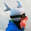 Накладка на шолом  COOLCASC Shark синя 17 8