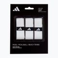 Обмотки для ракеток для паделю adidas Padel Overgrip Set 3 шт. white