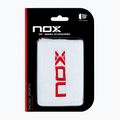 Напульсники NOX Wristband with Logo 2 szt. white/red