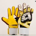 Рукавиці воротарські дитячі 4keepers Evo Trago NC білі/чорні/жовті 11