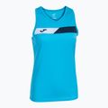 Танк топ тенісний жіночий Joma Court Sleeveless fluor turquoise/navy