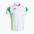Футболка тенісна чоловіча Joma Montreal white/fluor green 2