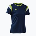 Футболка тенісна жіноча Joma Terra dark navy/lime 3