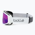 Гірськолижні окуляри Bollé Bedrock Plus білі матові/блакитні 4