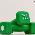 Гантелі неопренові 2 кг Pure2Improve зелені P2I201400 6