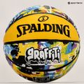 Баскетбольний м'яч Spalding Graffiti 7 зелено-жовтий 2000049338 6