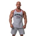 Жіноча тренувальна майка NEBBIA Old-School Muscle Tank Top світло-сіра