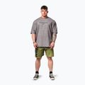 Футболка для тренувань чоловіча NEBBIA Washed-Off Heavyweight No Shortcuts light grey 2