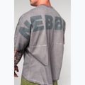 Футболка для тренувань чоловіча NEBBIA Washed-Off Heavyweight No Shortcuts light grey 5