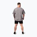 Футболка для тренувань чоловіча NEBBIA Washed-Off Heavyweight Grind light grey 3