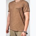 Футболка для тренувань чоловіча NEBBIA Washed-Off Max Out light brown 4