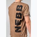 Футболка для тренувань чоловіча NEBBIA Washed-Off Max Out light brown 5