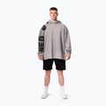 Кофта для тренувань чоловіча NEBBIA Washed-Off Hoodie NO BS light grey 2