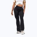 Легінси для тренувань жіночі NEBBIA Flow Seamless High Waist Sculpting Flared Black