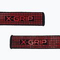 Ремені для важкої атлетики GymBeam X-Grip black/red 2