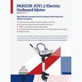 Двигун електричний Parsun Joy 1.2 S з акумулятором white 2