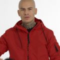 Чоловіча куртка Pitbull West Coast Overpark з капюшоном червона 11