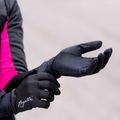 Рукавички велосипедні жіночі Rogelli Laval Mid Season LW Windproof black 9