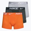 Чоловічі труси-боксери Nike Dri-Fit Essential Micro Trunk 3 пари сірий/світлий/помаранчевий