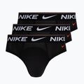 Чоловічі труси Nike Dri-Fit Hip Logo Brief 3 пари чорний/чорний/чорний