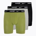 Чоловічі труси-боксери Nike Everyday Cotton Stretch Boxer Brief 3 пари груша/ верес сірий/чорний