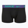 Труси чоловічі Nike Dri-Fit Essential Micro Trunk 3 пари black green shock/wild violet/black text wb 3