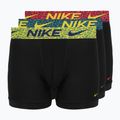 Боксерки чоловічі Nike Dri-Fit Essential Micro 3 pairs blklightcrimson/ brightcitron/evergreenaur