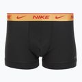 Труси чоловічі Nike Everyday Cotton Stretch Trunk 3 пари blk/university red/wheat gold/black high shine wb 2