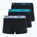 Труси чоловічі Nike Everyday Cotton Stretch Trunk 3 пари black light amry blue/dusty cactus/black waistband