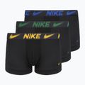 Труси чоловічі Nike Dri-Fit Essential Micro Trunk 3 пари black/game royal/malachite/un gold/zoom wb